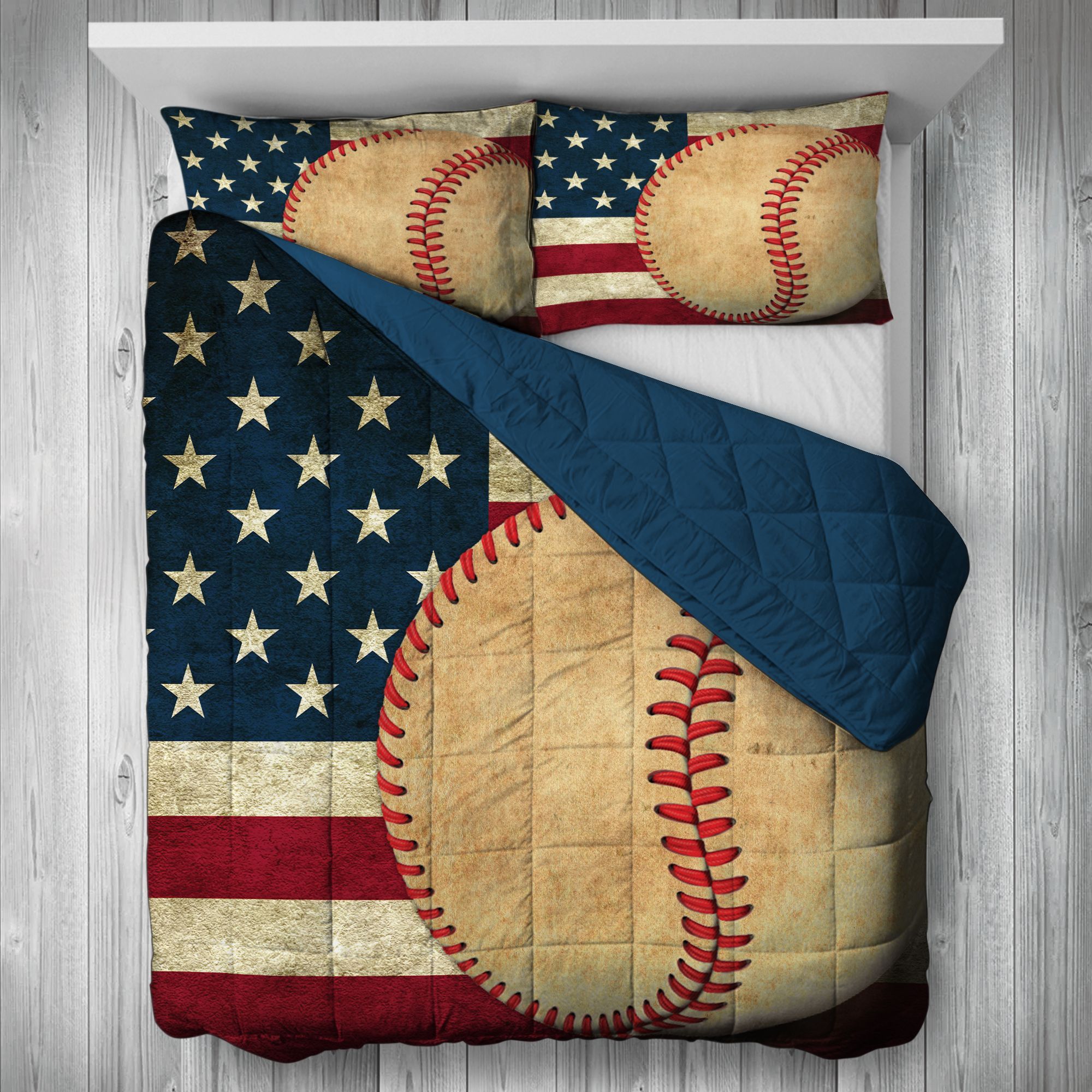 Baseball American  Bedding Set