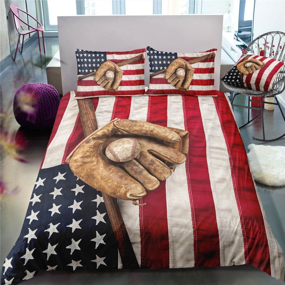Baseball American Bedding Set