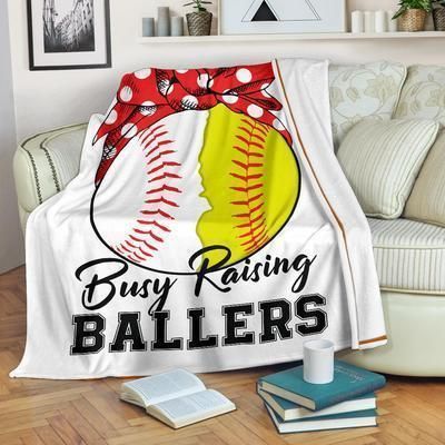 Baseball And Softball Sherpa Fleece Blanket