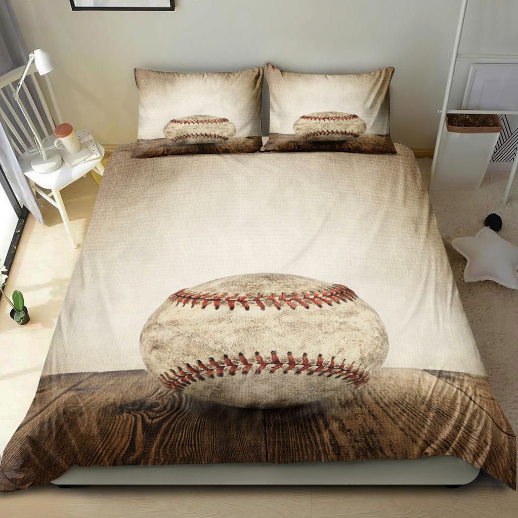 Baseball Ball Vintage Bedding Set