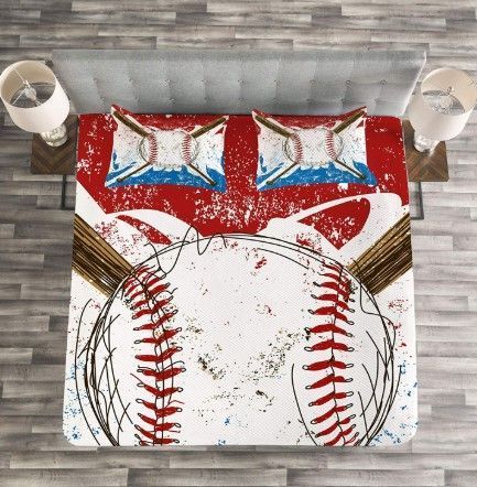 Baseball Bat Bedding Set