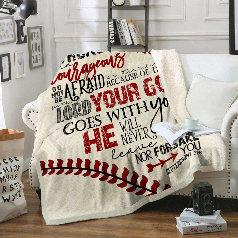 Baseball Sherpa Fleece Blanket