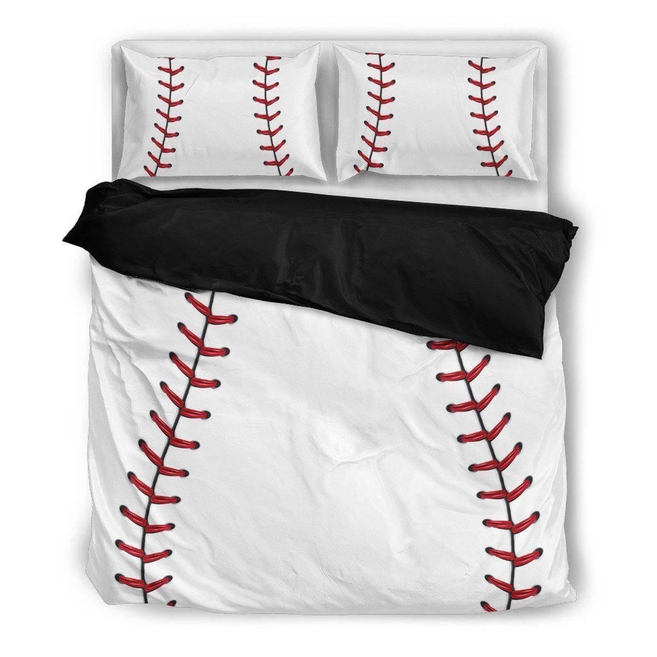 Baseball Black Bedding Set