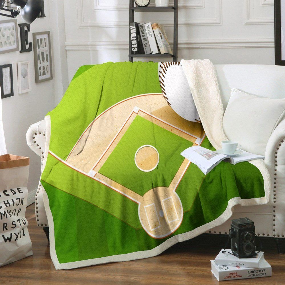 Baseball Sherpa Fleece