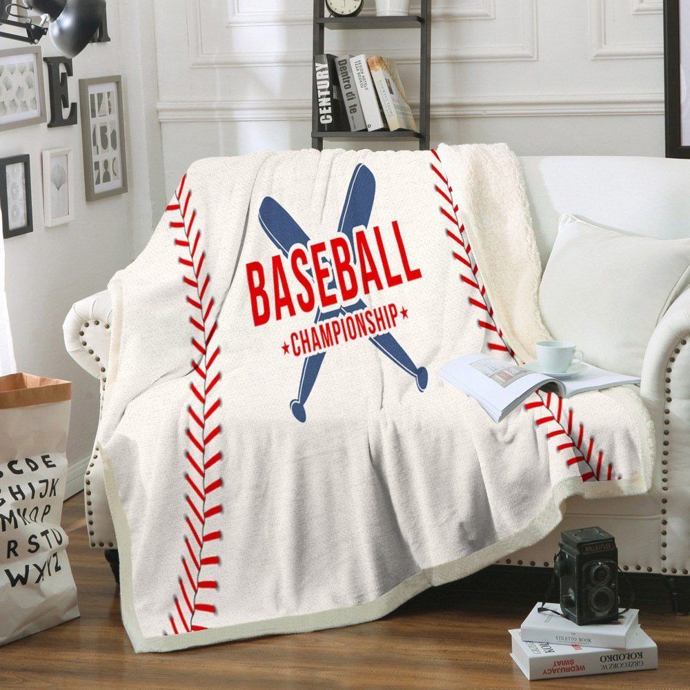 Baseball Sherpa Fleece