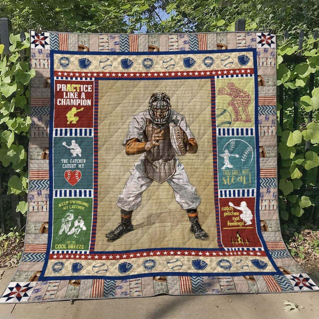 Baseball Catcher HT060601 Quilt Blanket