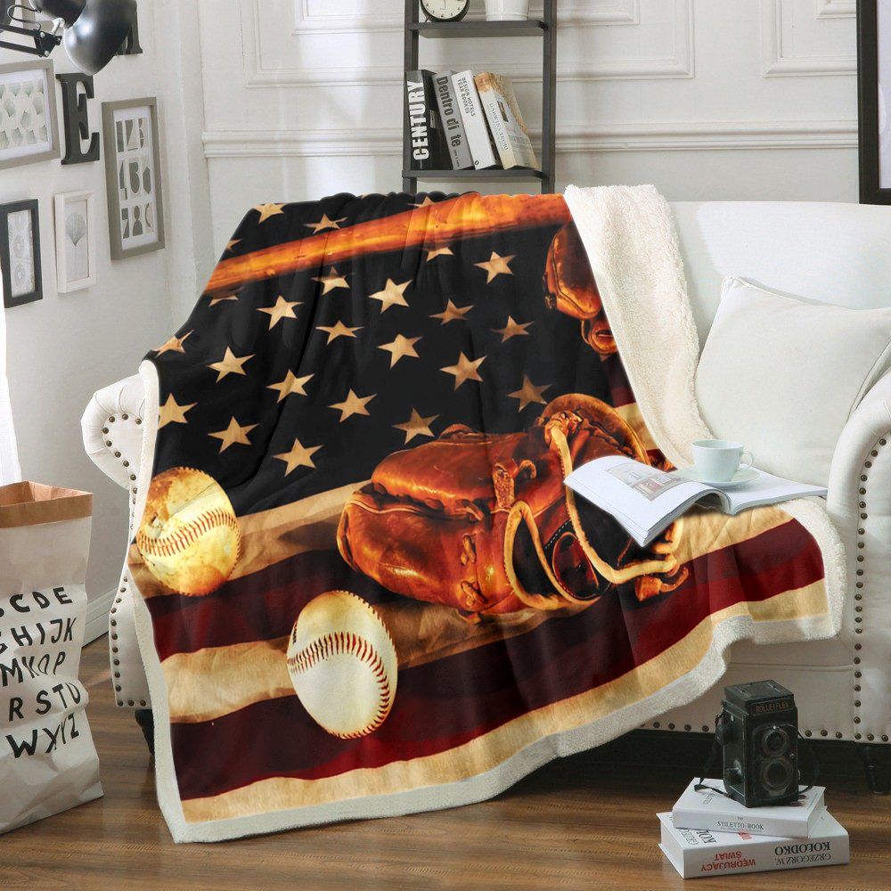 Baseball Sherpa Fleece