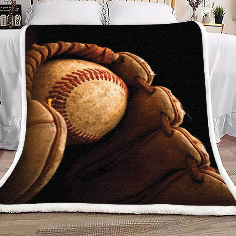 Baseball Sherpa Fleece Blanket