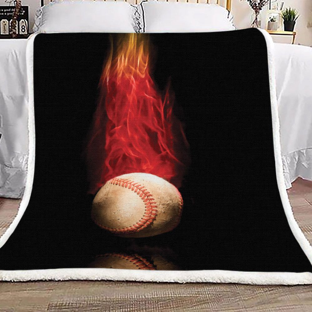 Baseball Sherpa Fleece Blanket