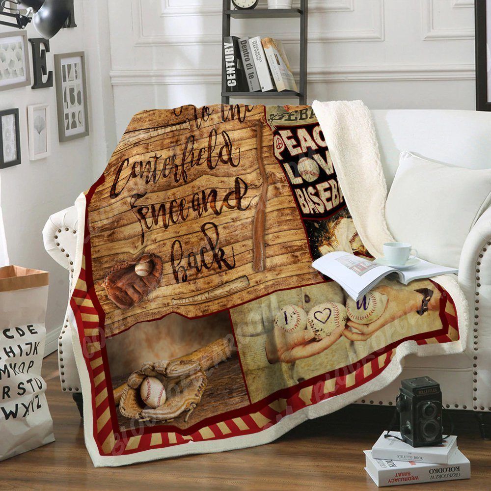 Baseball Sherpa Fleece Blanket
