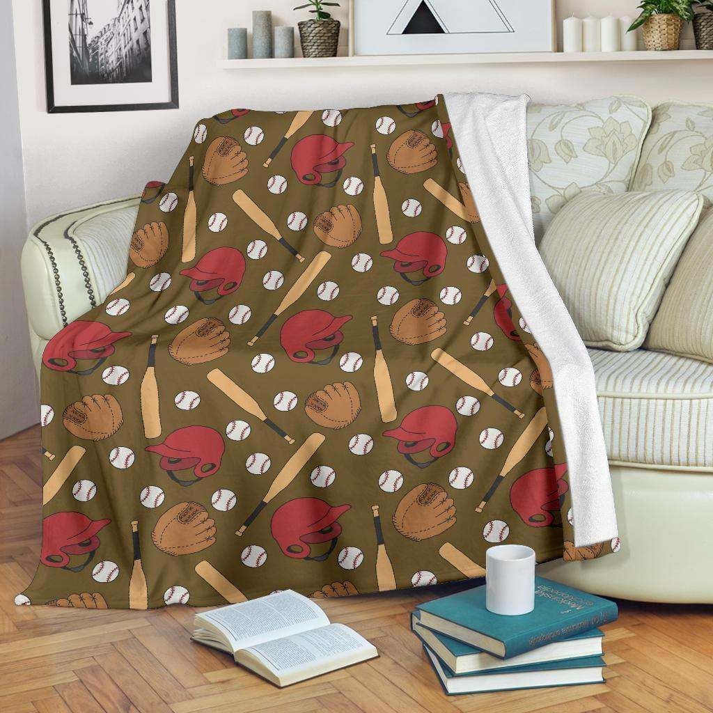 Baseball Sherpa Fleece Blanket
