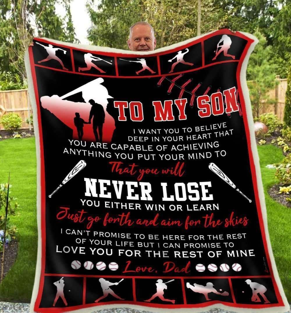 Baseball Sherpa Fleece Blanket