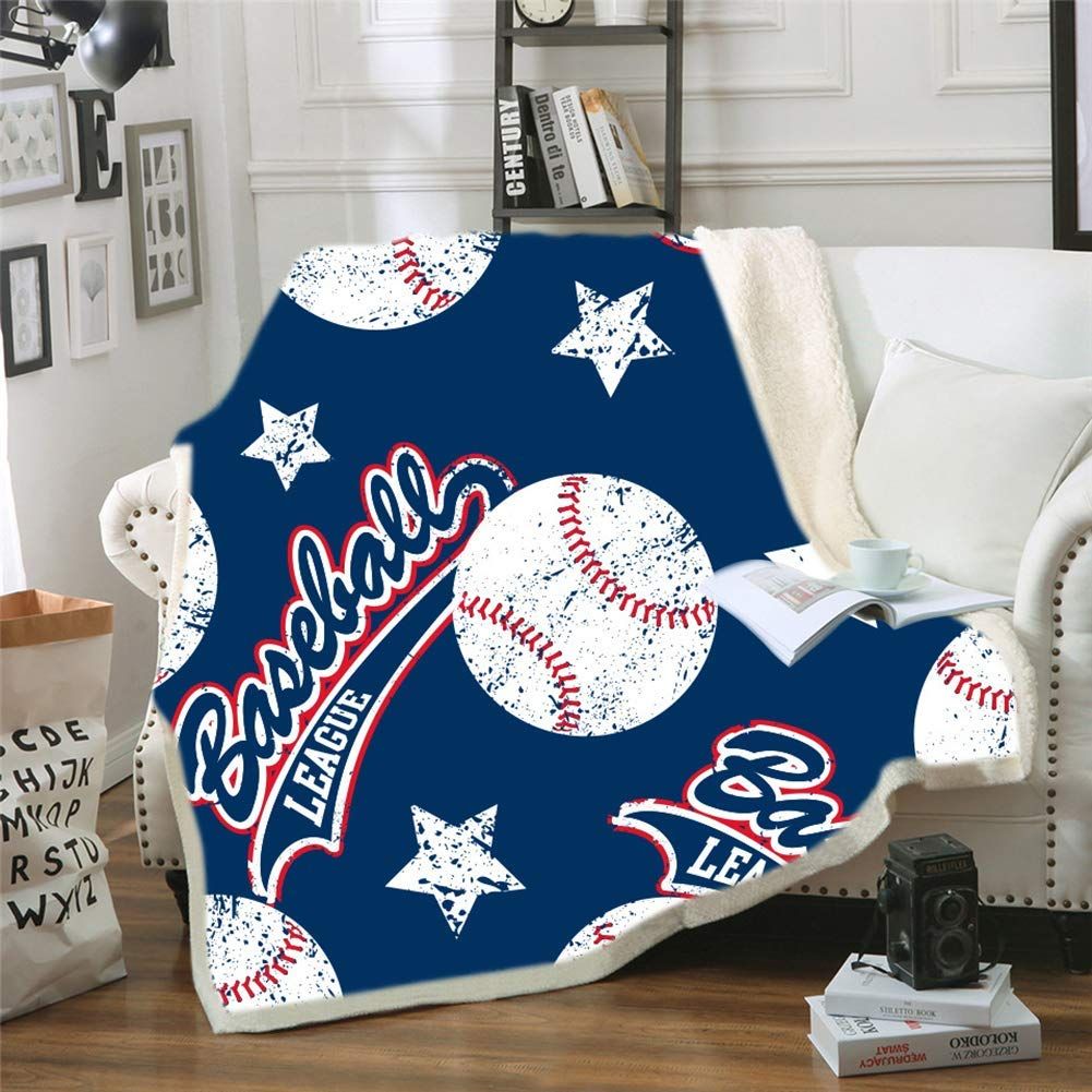 Baseball Sherpa Fleece Blanket