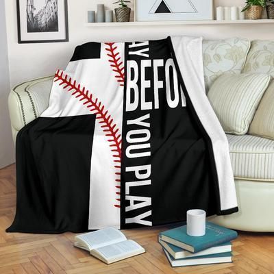 Baseball Sherpa Fleece Blanket