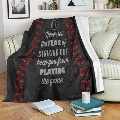 Baseball Sherpa Fleece Blanket