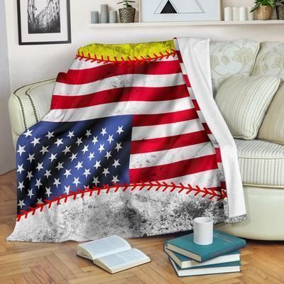 Baseball Sherpa Fleece Blanket