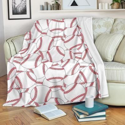 Baseball Sherpa Fleece Blanket