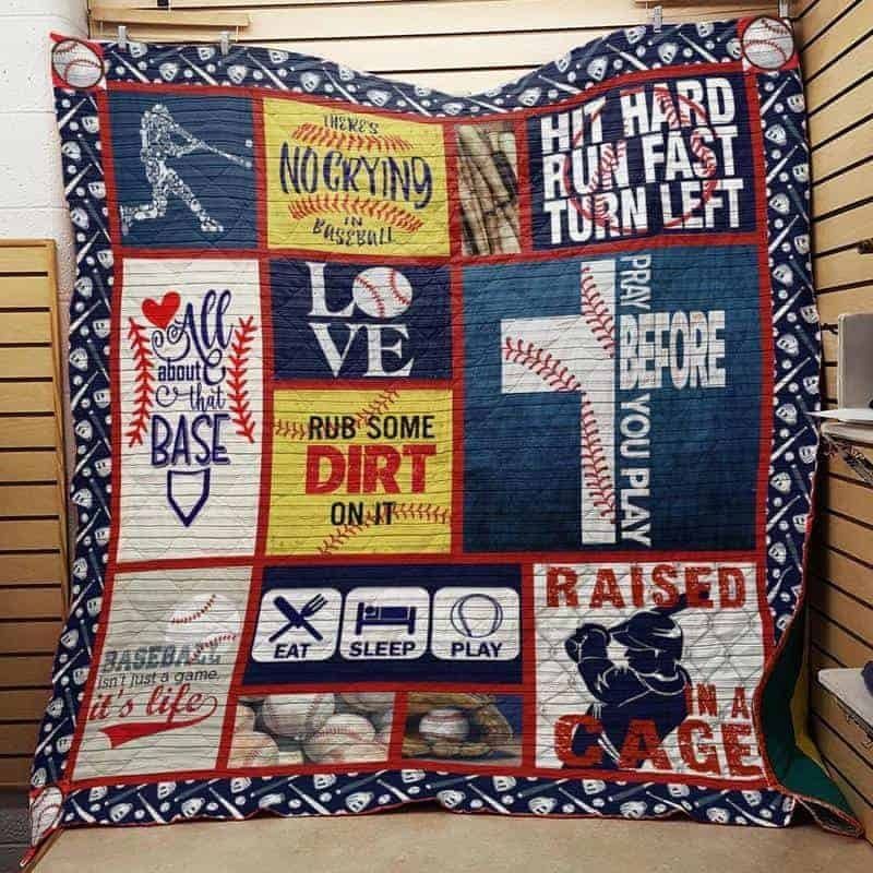 Baseball CLA1610017Q Quilt Blanket