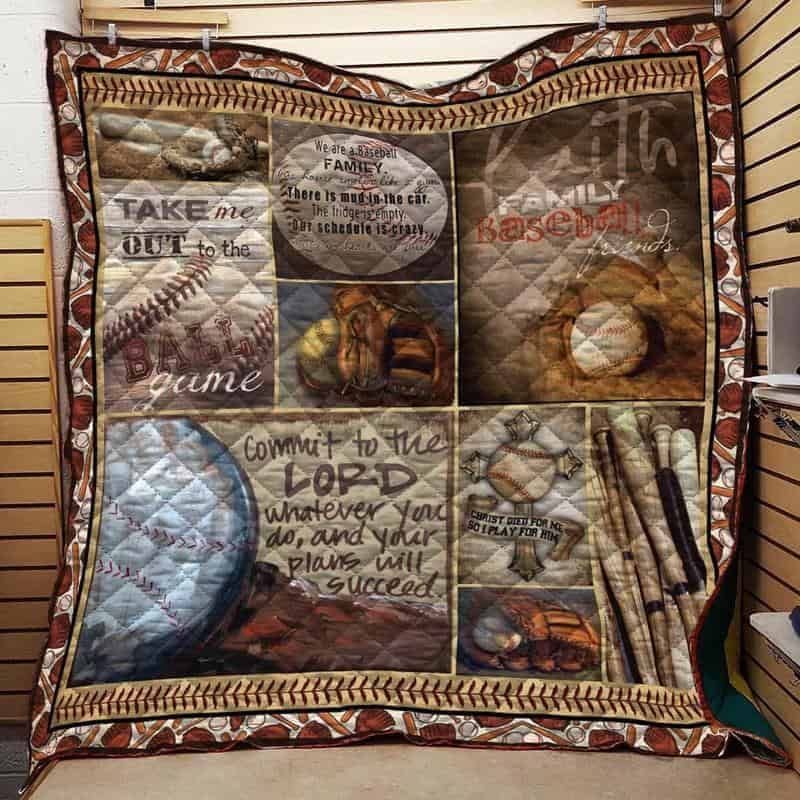 Baseball CLA1610022Q Quilt Blanket