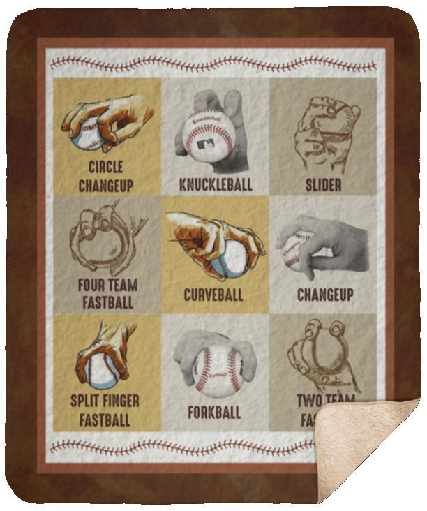 Baseball Sherpa Fleece Blanket