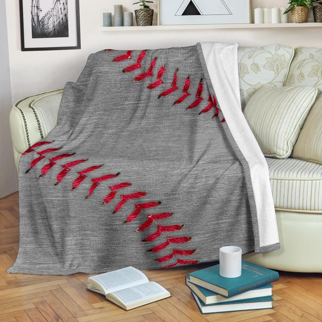 Baseball Sherpa Fleece Blanket