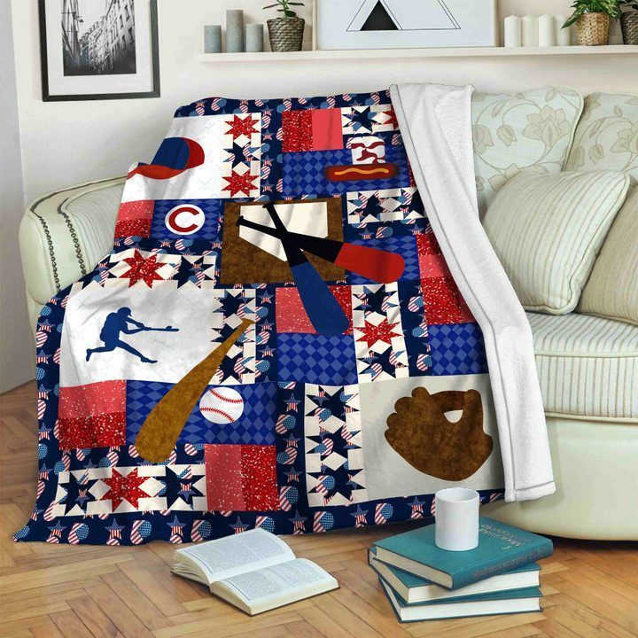 Baseball Sherpa Fleece Blanket