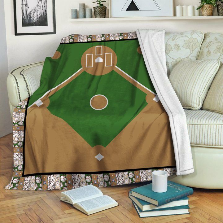 Baseball Sherpa Fleece Blanket