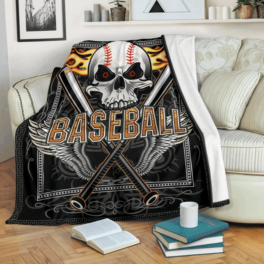 Baseball Sherpa Fleece Blanket