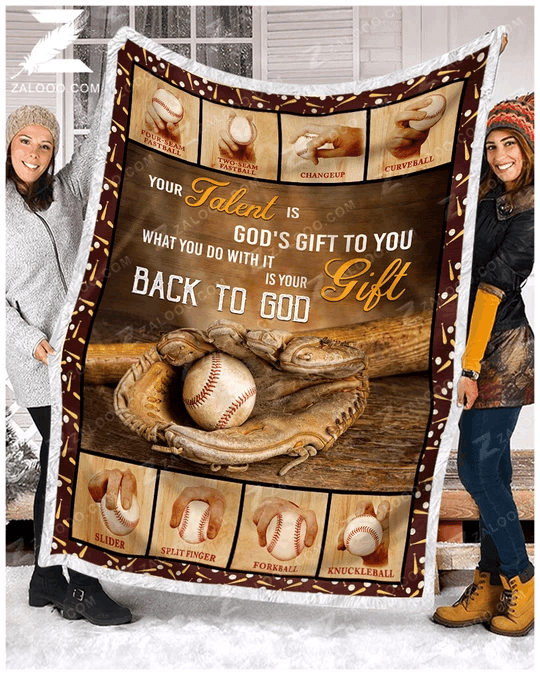 Baseball Sherpa Fleece Blanket