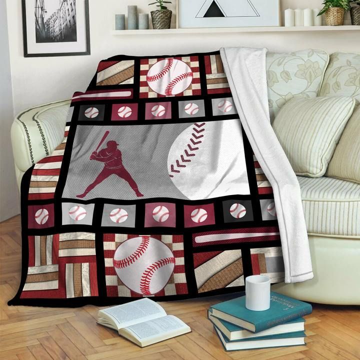Baseball Sherpa Fleece Blanket