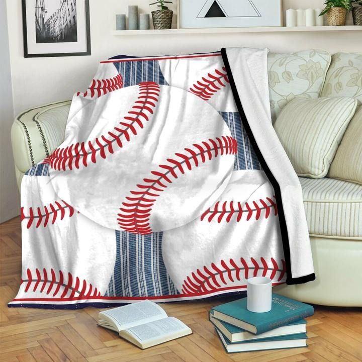 Baseball Sherpa Fleece Blanket