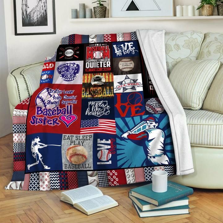 Baseball Sherpa Fleece Blanket