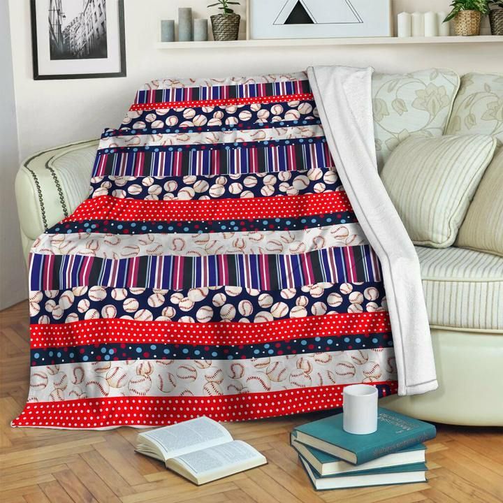 Baseball Sherpa Fleece Blanket