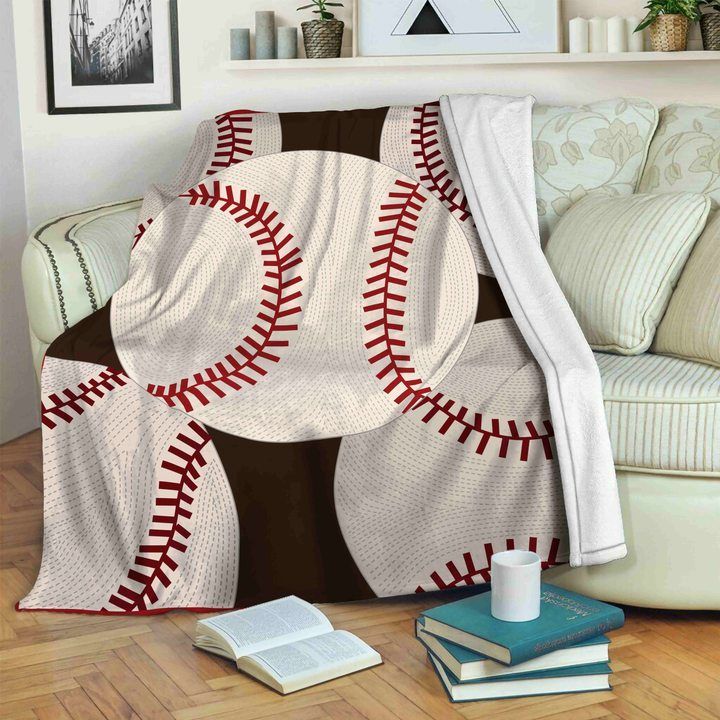 Baseball Sherpa Fleece Blanket