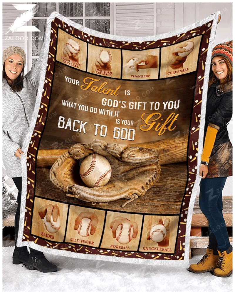 Baseball Sherpa Fleece Blanket