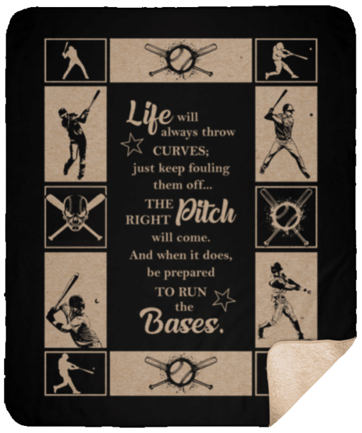 Baseball Sherpa Fleece Blanket