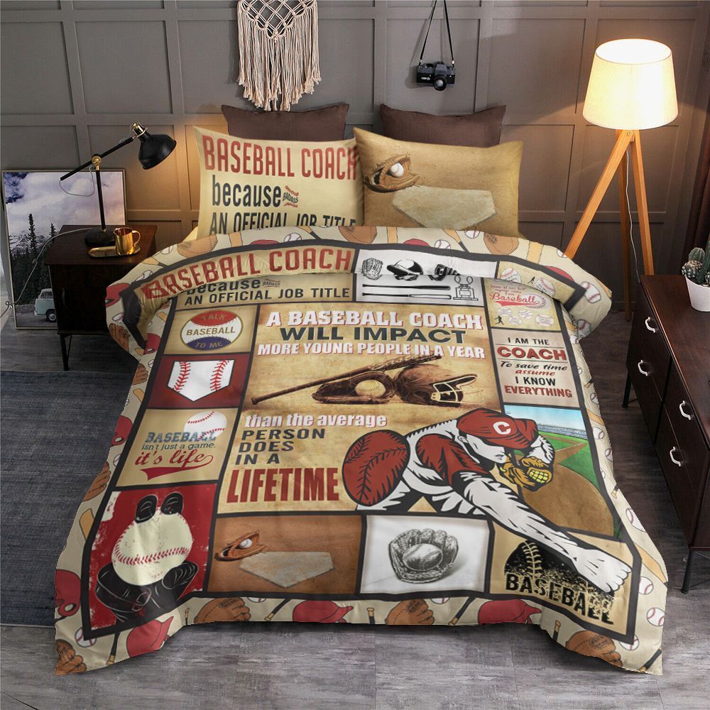 Baseball Coach Bedding Set
