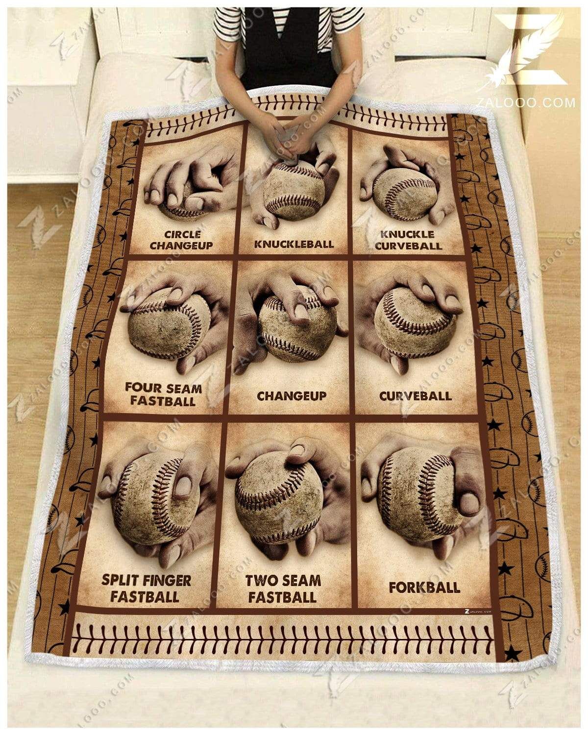 Baseball Fleece Blanket