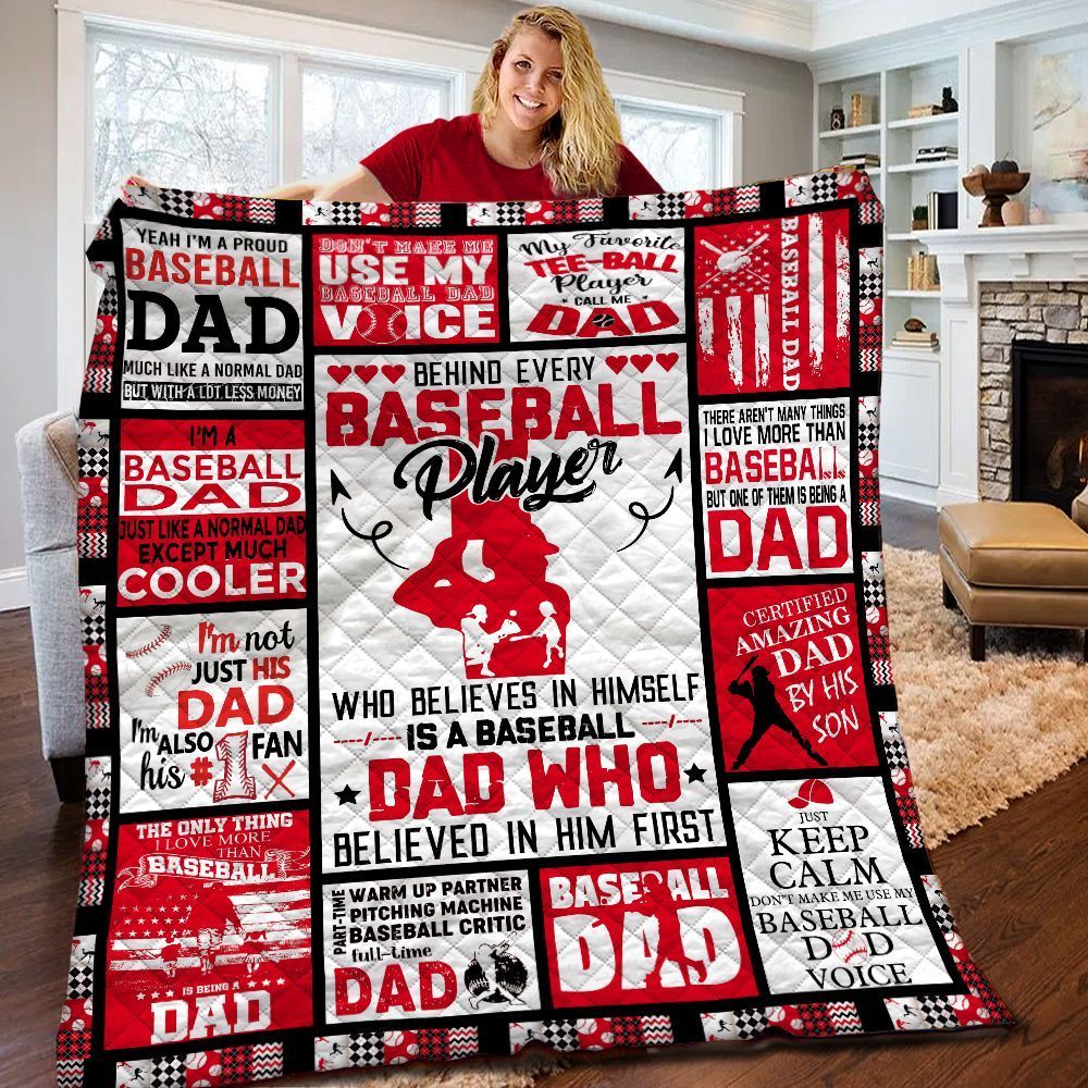 Baseball Dad Quilt Blanket BBB080501NB