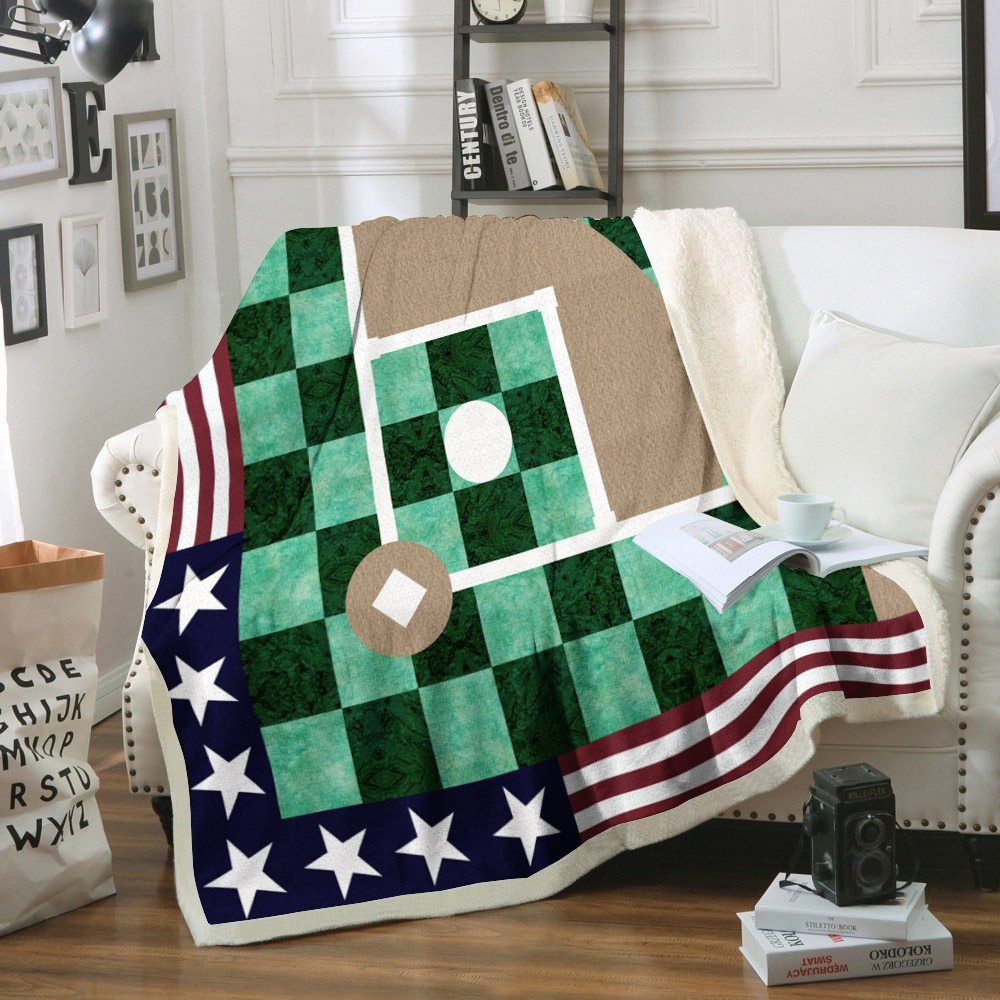 Baseball Sherpa Fleece