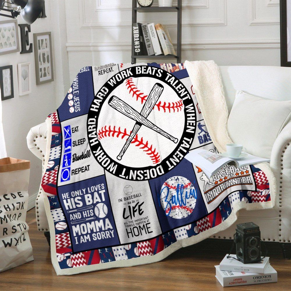 Baseball Sherpa Fleece