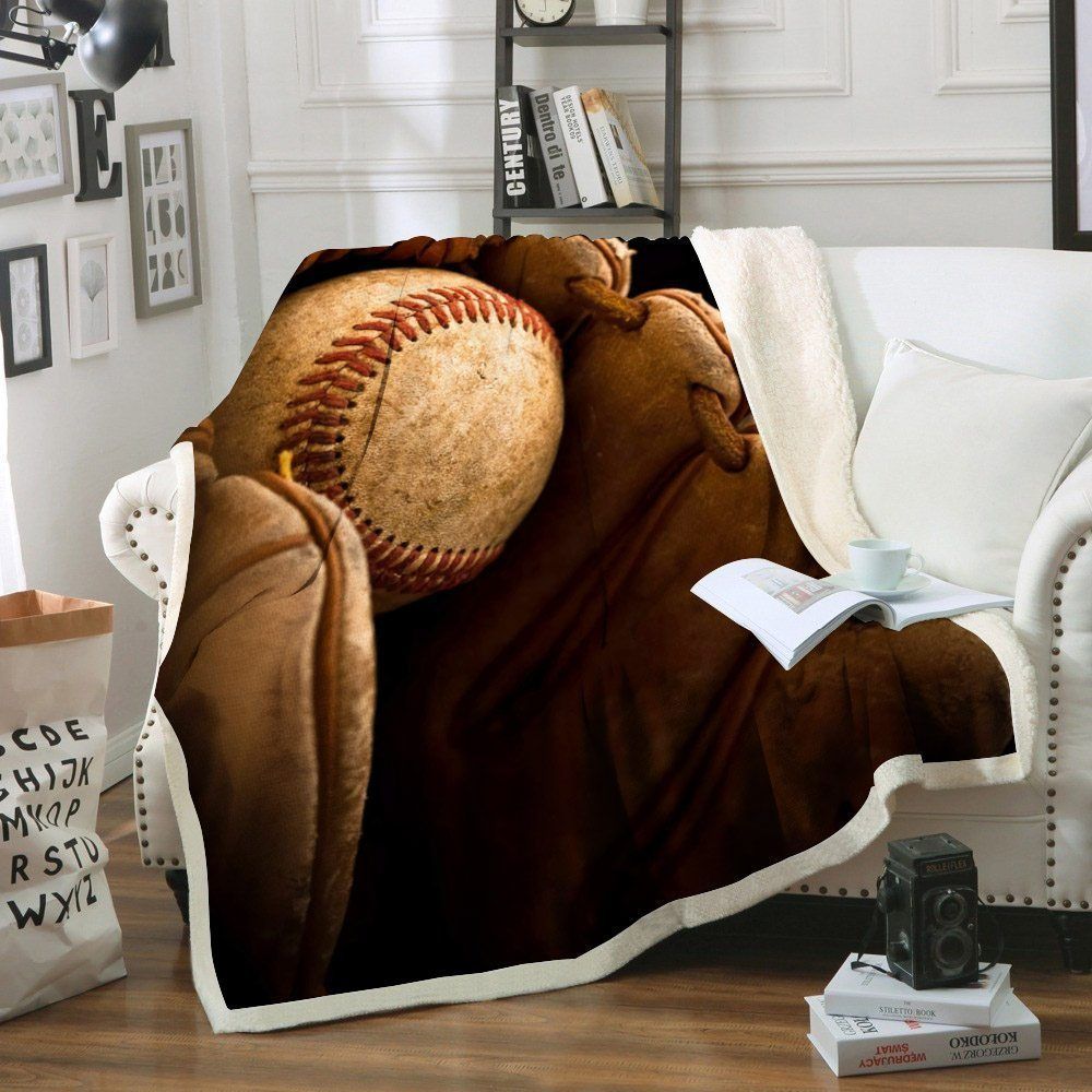 Baseball Sherpa Fleece