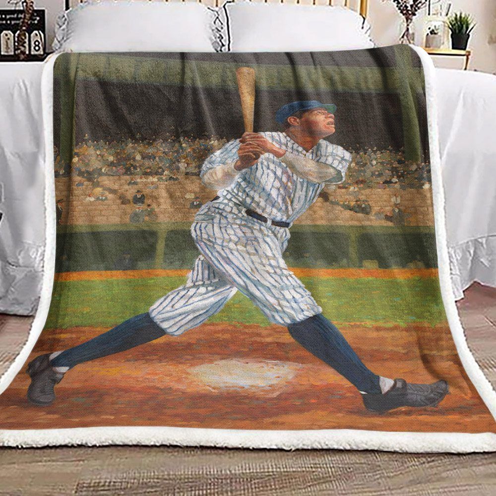 Baseball Sherpa Fleece Blanket