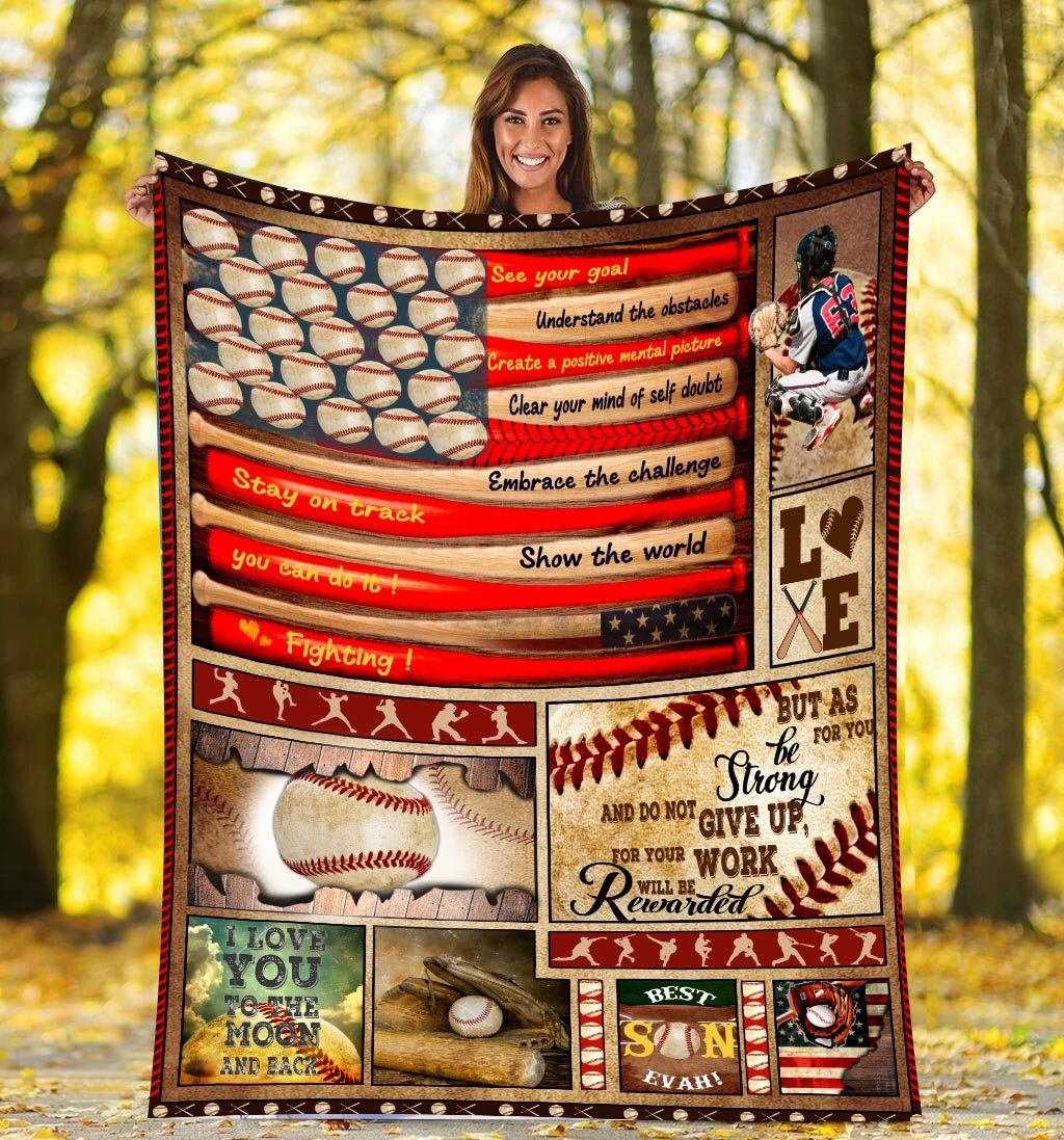 Baseball Fleece Blanket