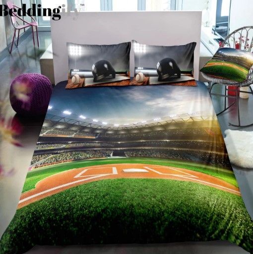 Baseball Field Bedding Set