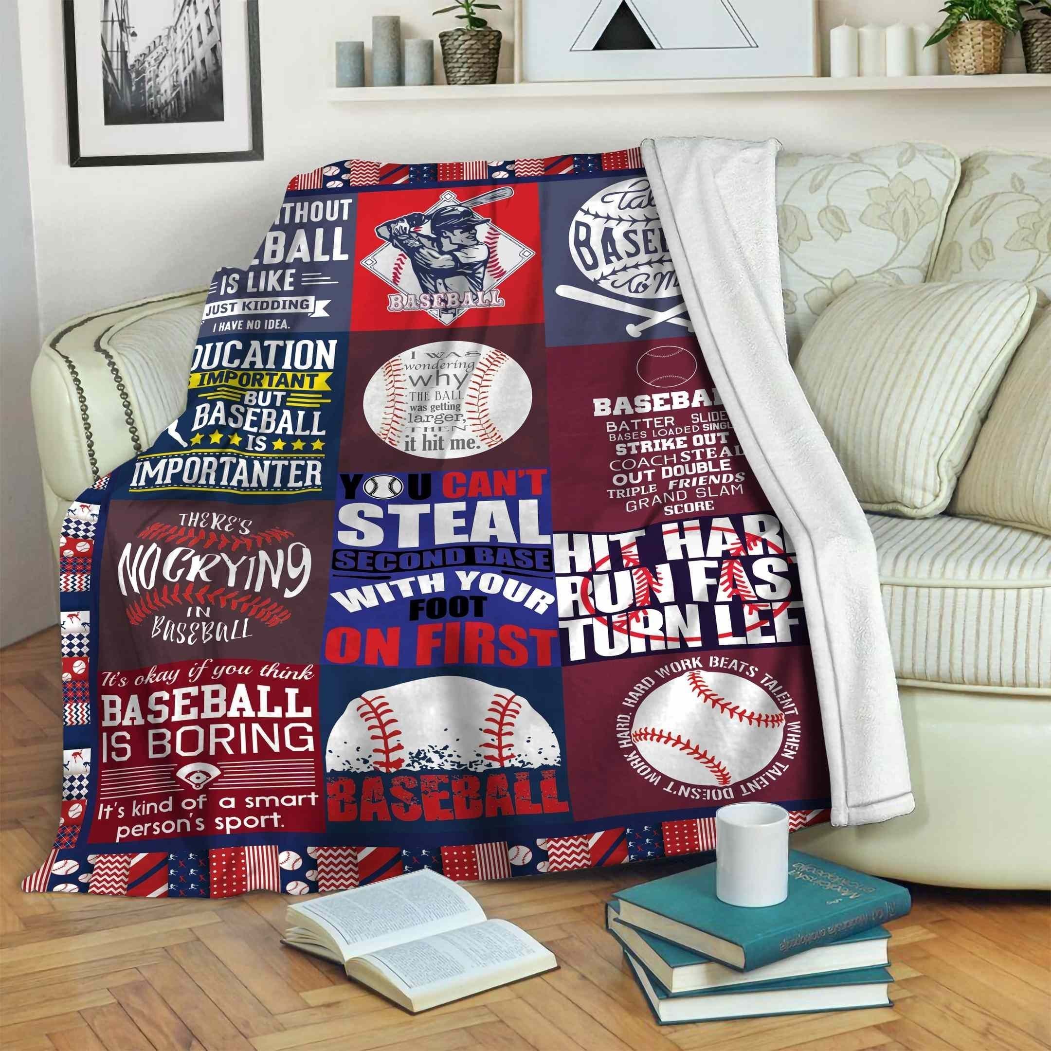 Baseball Fleece Blanket