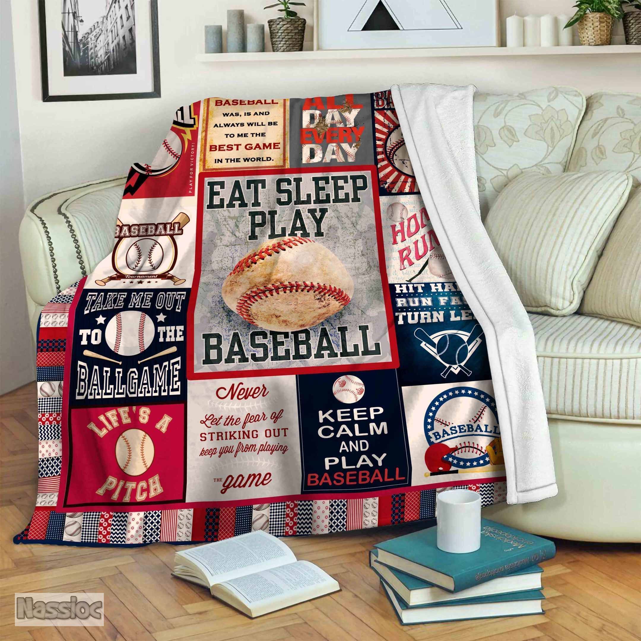 Baseball Fleece Blanket
