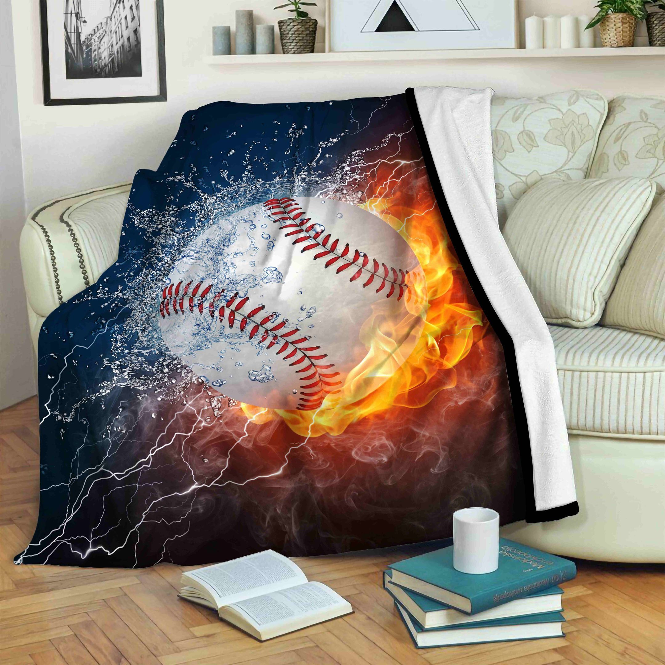 Baseball Fleece Blanket
