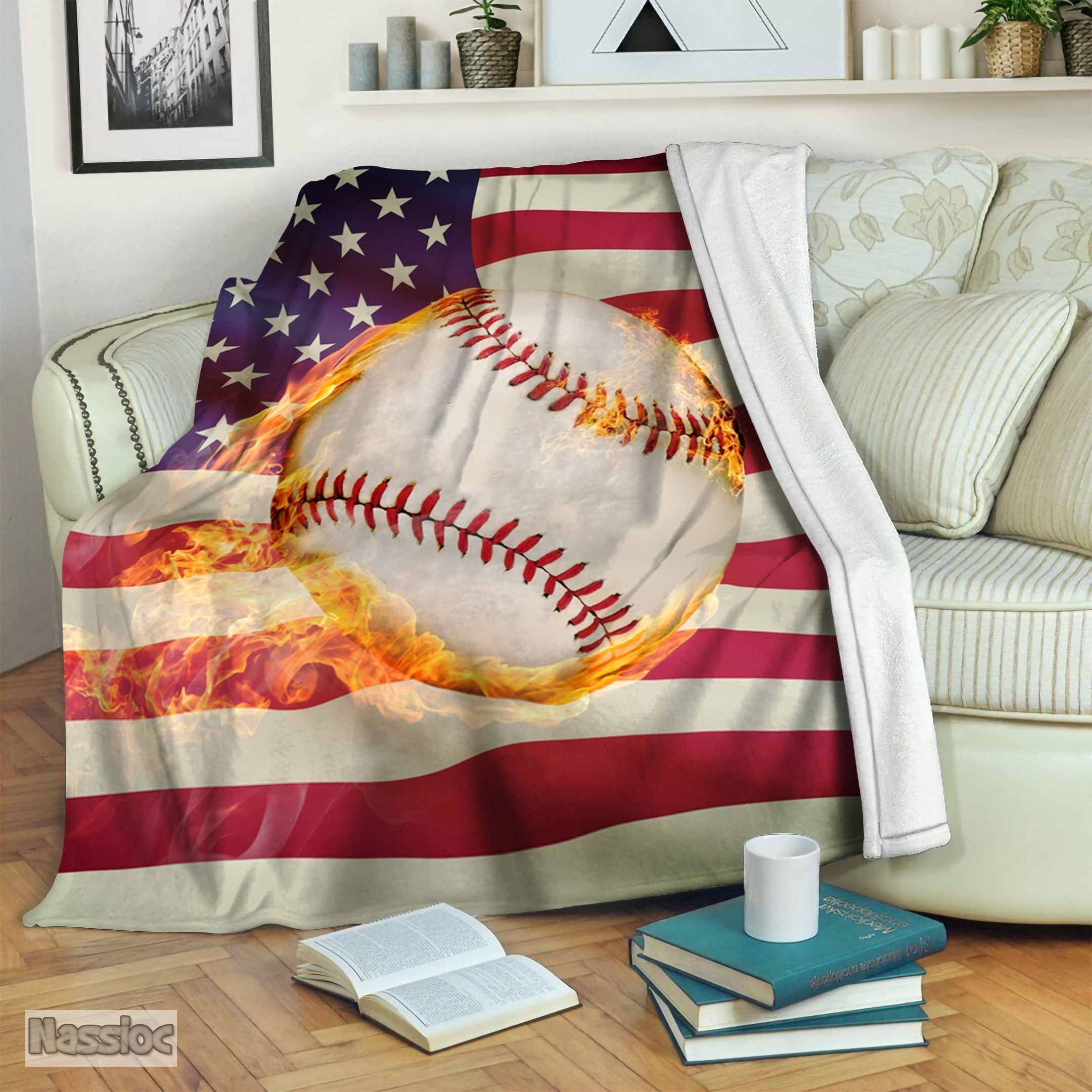 Baseball Fleece Blanket