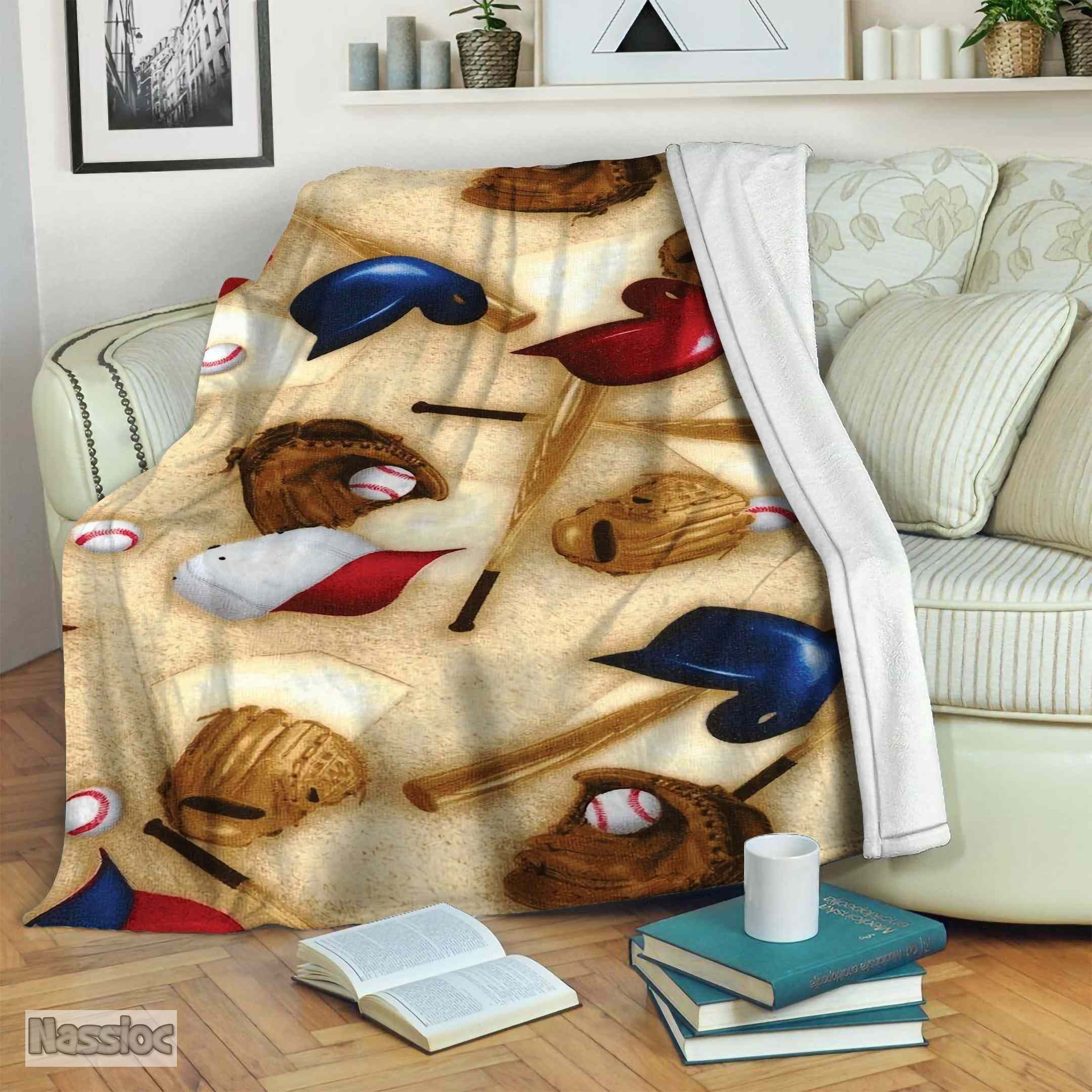 Baseball Fleece Blanket